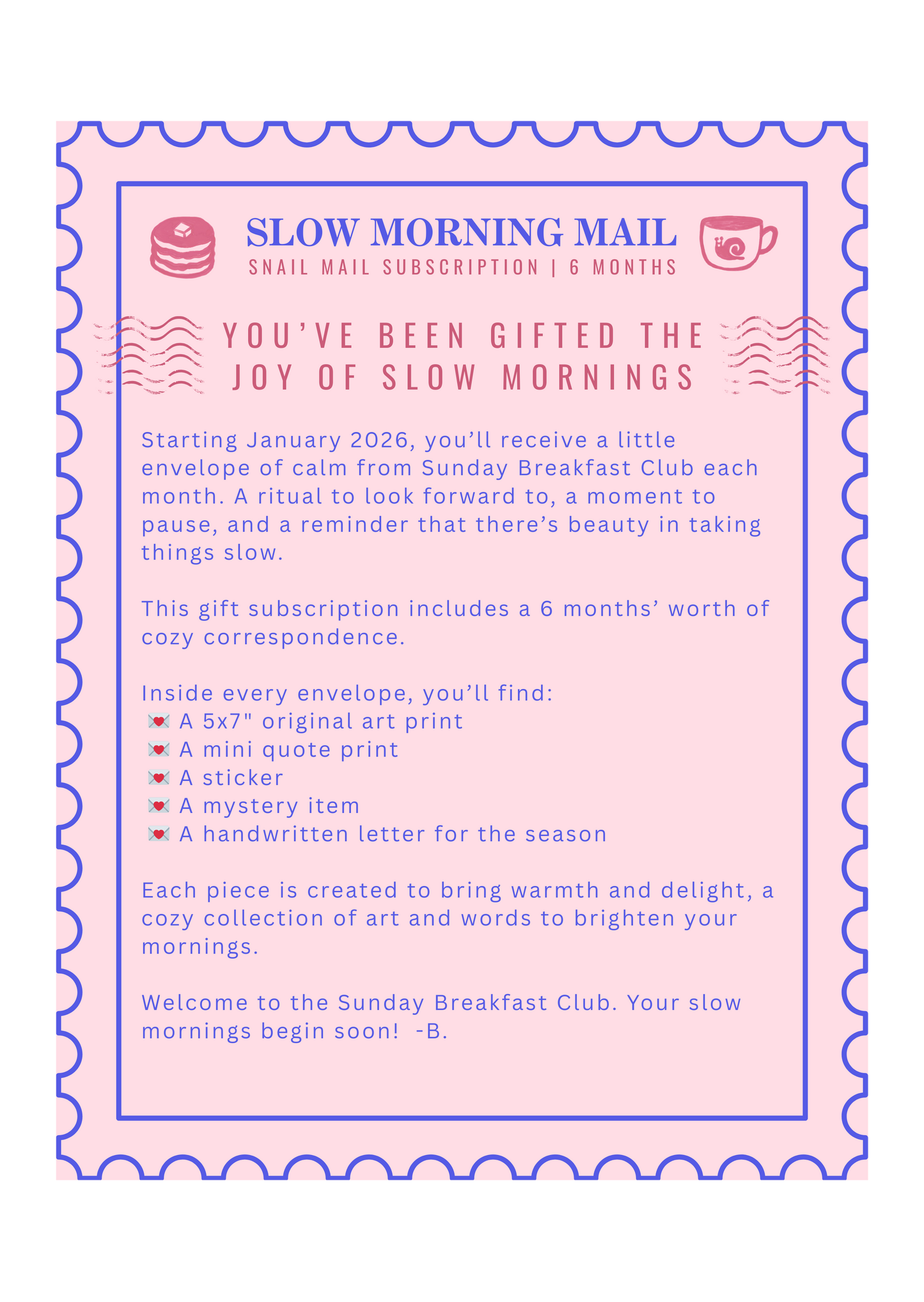 ☕️ Slow Morning Mail Gift Subscription | 6 or 12 Months (Australia Only)