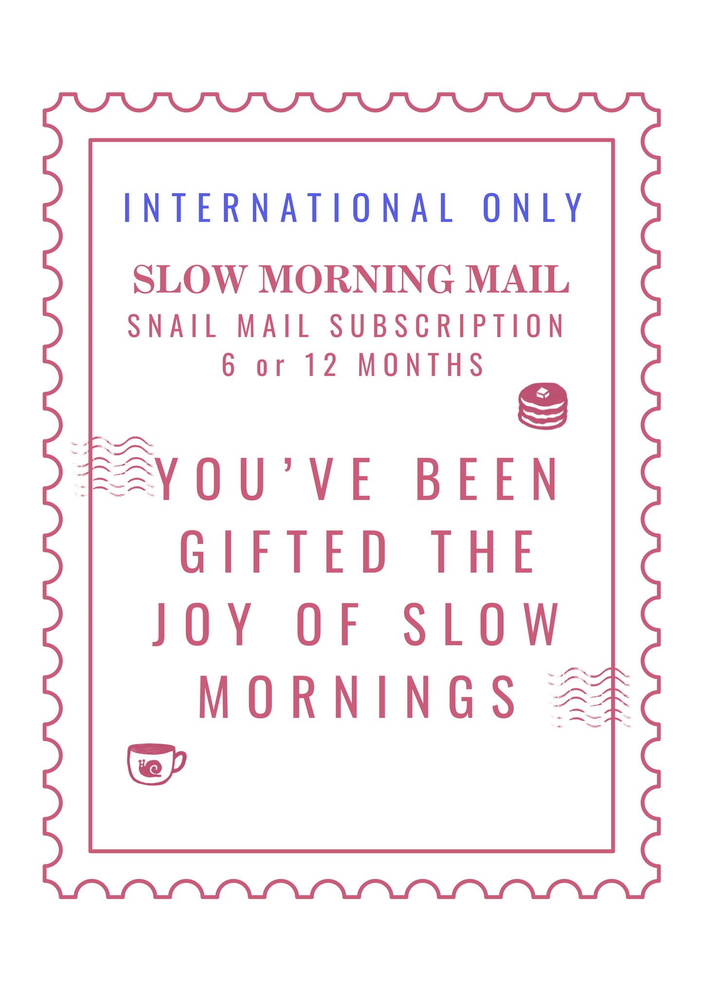 ☕️ Slow Morning Mail Gift Subscription | 6 or 12 Months (International Only)